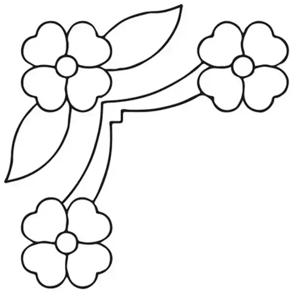 Descuento Plantilla Acolchado Flower Corner