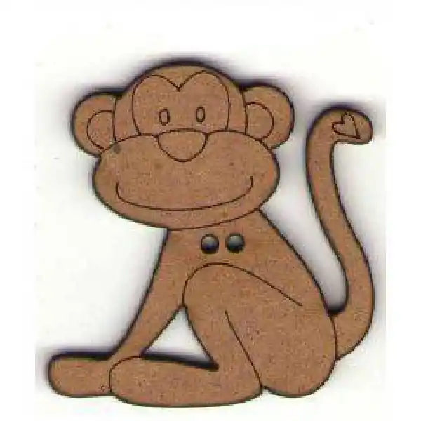 Botón Mono de madera Solo Por Tiempo Limitado