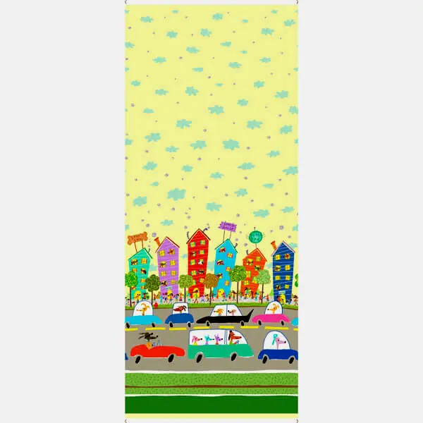 Certificado Panel de la colección DogTown de QT Fabrics