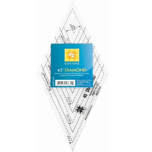 Certificado Regla Diamantes 45º – EZ Quilting