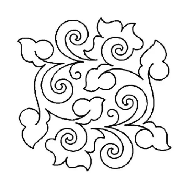 Plantilla Acolchado Honeysuckle Block grande Mayoreo