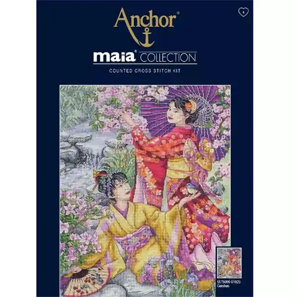 Kit Punto de Cruz Geishas – Anchor Súper Precio