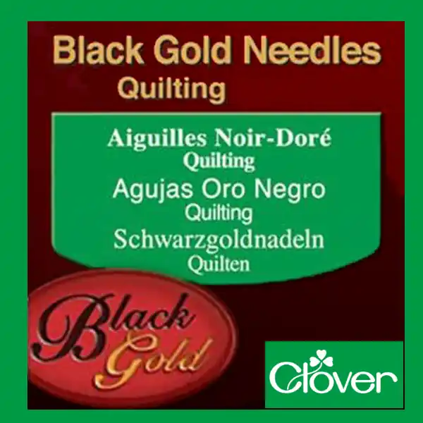 Agujas Black Gold Quilting – Clover Artesanal