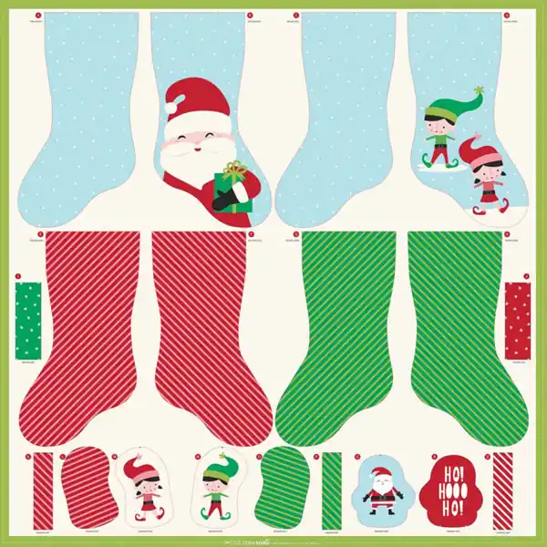 Panel Stockings and Ornaments de Moda Fabrics Precio Económico