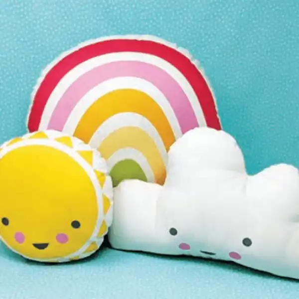 Panel Sunshine Rainbow & Cloud Pillows – Moda Fabrics Garantía De Devolución De Dinero