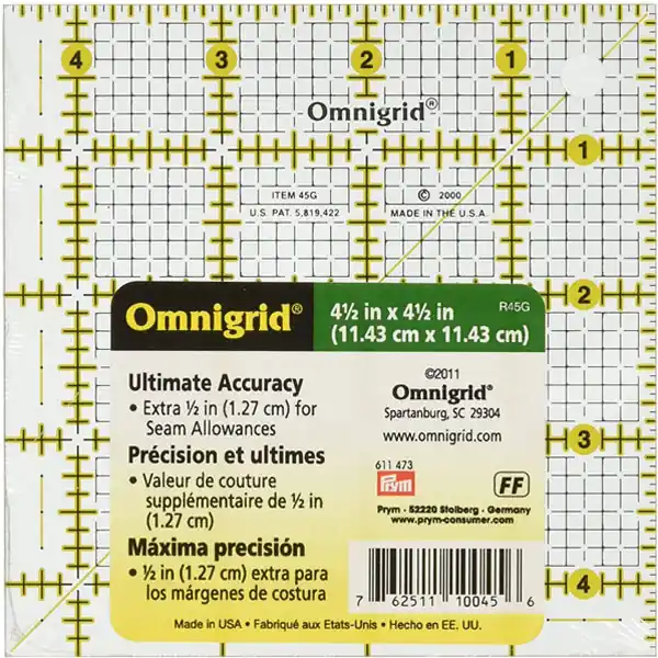 Regla 4½” x 4½” – Omnigrid Liquidación