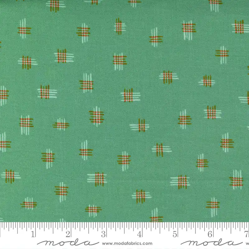 Auténtico Tela Song Book Verde – Moda Fabrics