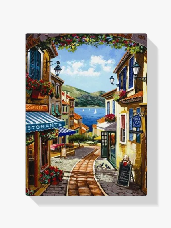 Precio De Oferta 5D Pintura Diamante – Hermosa escena callejera