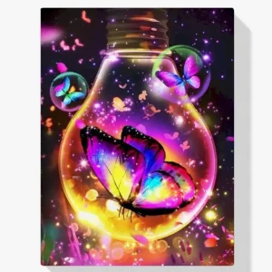 5D Pintura Diamante – Mariposa en la luz Exclusivo