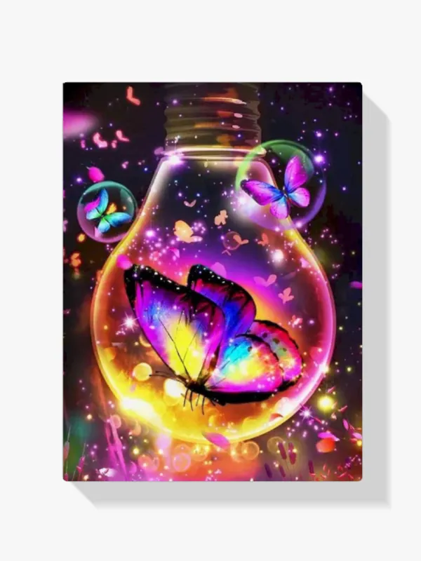 5D Pintura Diamante – Mariposa en la luz Exclusivo