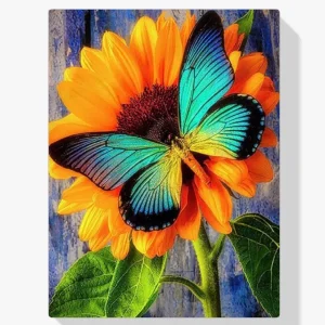 5D Pintura Diamante – Mariposa y girasol Original