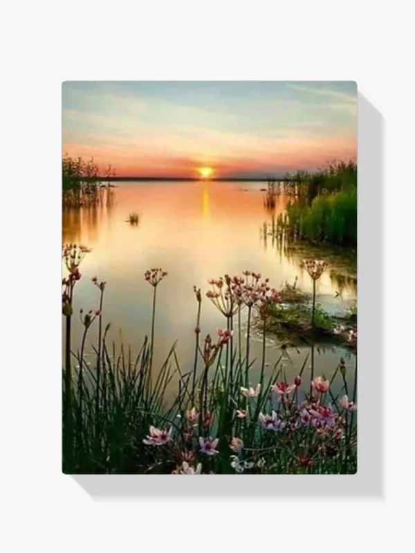 5D Pintura Diamante – Playa al atardecer Compra Hoy