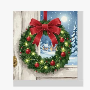 Compra Hoy Mini Pintura Diamante – Mini corona con lazo rojo