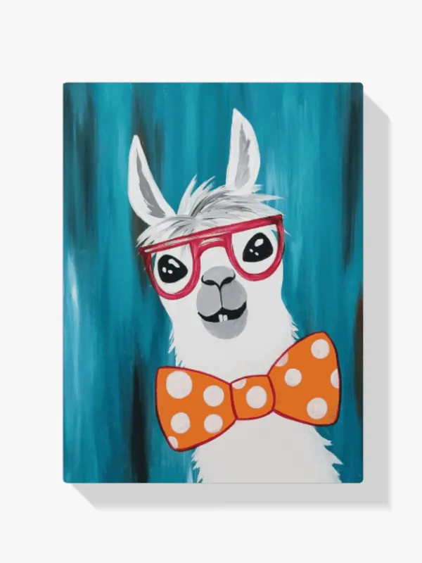 Pintura Diamante – Alpaca con lazo rojo Favorito De Clientes