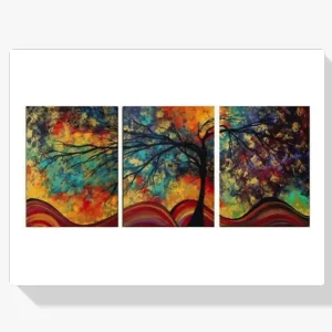 A Buen Precio Pintura Diamante – Árbol de muchos colores 3 paneles