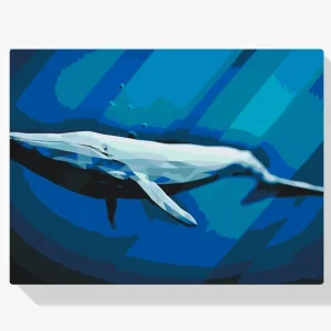Pintura Diamante – Ballena azul Alta Calidad
