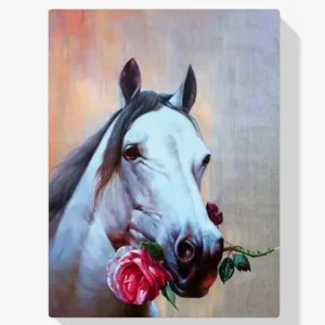 Súper Precio Pintura Diamante – Caballo con rosa