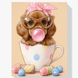 Pintura Diamante – Cachorro de chicle Envío Exprés