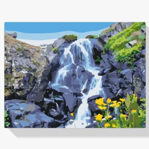 Venta Final Pintura Diamante – Cascada y flores