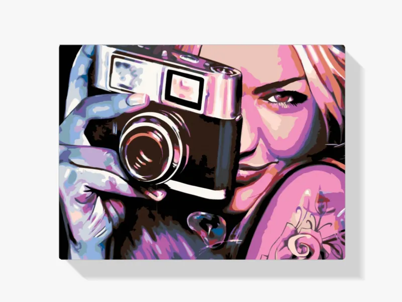Garantía Incluida Pintura Diamante – Chica con una cámara