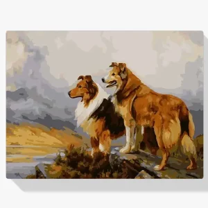 Pintura Diamante – Dos hermosos perros Súper Precio