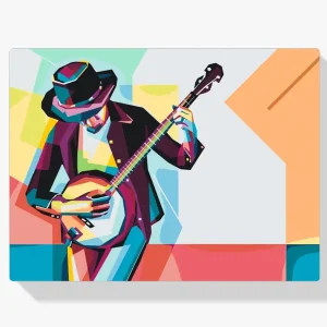 Bestseller Pintura Diamante – El hombre toca el banjo