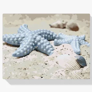 Precio Económico Pintura Diamante – Estrellas de mar en la arena
