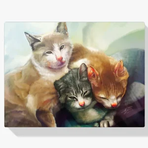 Bestseller Pintura Diamante – Familia de gatos
