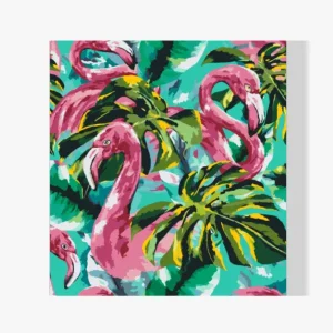 Certificado Pintura Diamante – Flamencos rosas