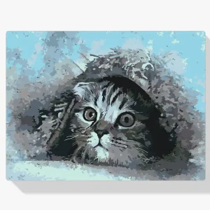 Marca Reconocida Pintura Diamante – Gatito escondido