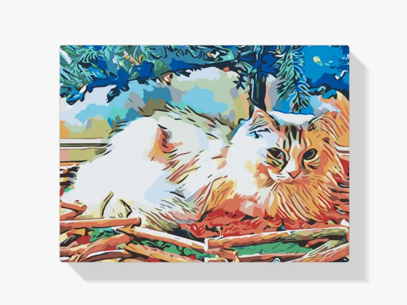 Más Vendido Pintura Diamante – Gato bajo el árbol