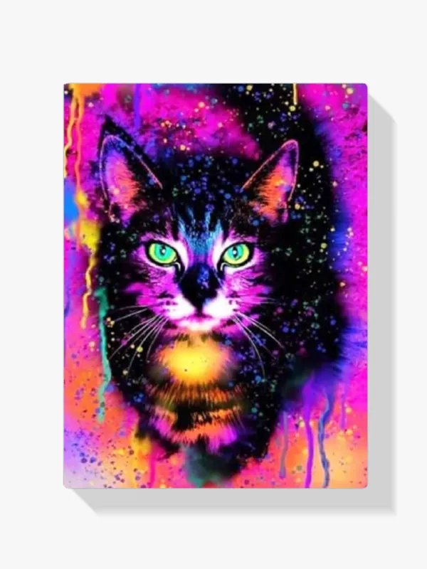 Pintura Diamante – Gato de colores Favorito De Clientes