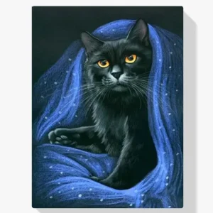 Profesional Pintura Diamante – Gato negro