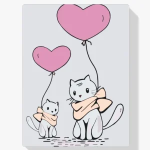Envío Gratis Pintura Diamante – Gatos con globos