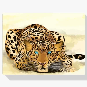 Solo Hoy Pintura Diamante – Guepardo con ojos azules