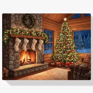 Pintura Diamante – Hogar cálido y luces navideñas Stock Limitado