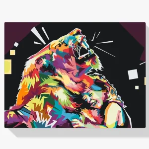 Compra Ahora Pintura Diamante – León colorido 3