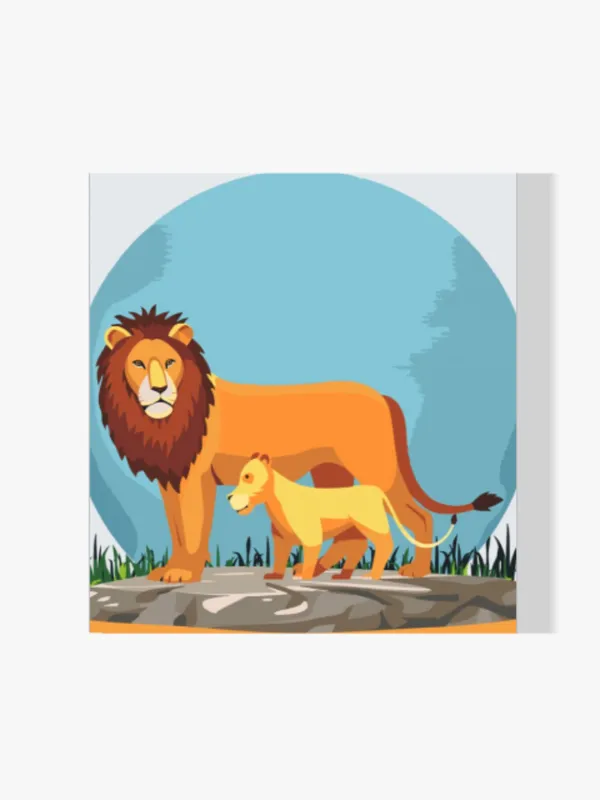 Pago Seguro Pintura Diamante – León con cachorro