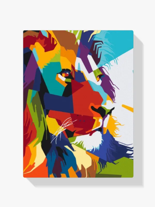 Súper Precio Pintura Diamante – León geométrico