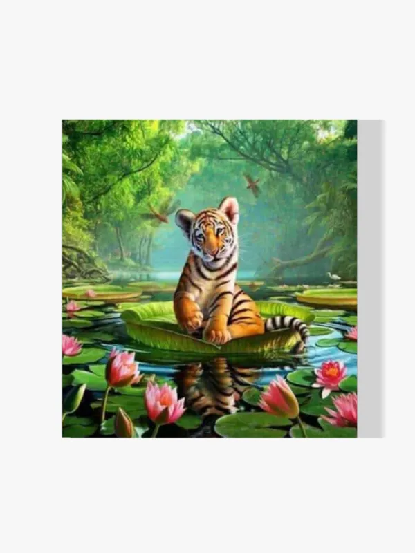 Descuento Pintura Diamante – Lirio de agua tigre