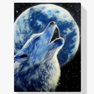 Última Oportunidad Pintura Diamante – Lobo y luna