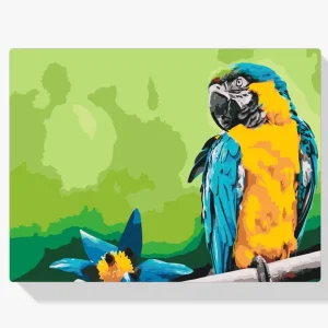 Pintura Diamante – Loro y flor Popular