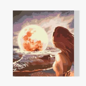 Pintura Diamante – Luna en el mar Envío Exprés