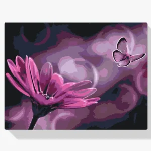 Pintura Diamante – Mariposa y gerbera No Te Lo Pierdas