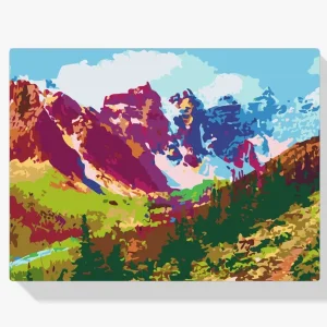 Más Vendido Pintura Diamante – Montañas coloridas