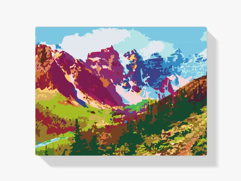 Más Vendido Pintura Diamante – Montañas coloridas