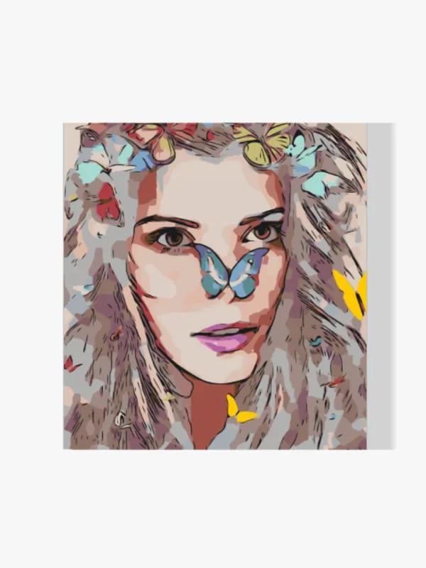 Oferta Flash Pintura Diamante – Niña con mariposas