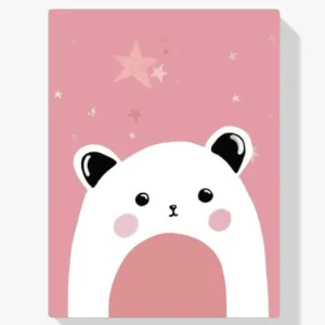 Certificado Pintura Diamante – Oso rosa