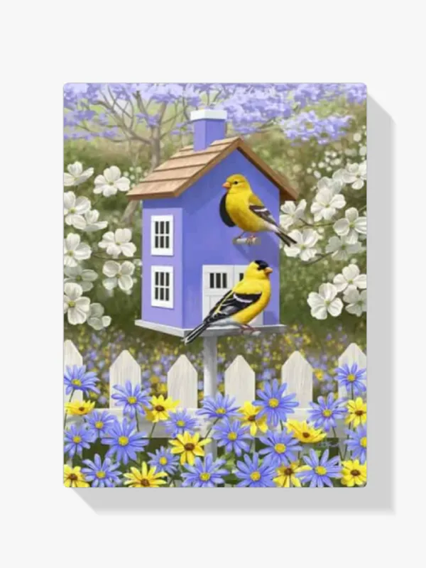 Comprar En Línea Pintura Diamante – Pájaro en el jardín de flores