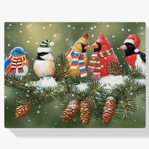 Pintura Diamante – Pájaros de Navidad Más Vendido
